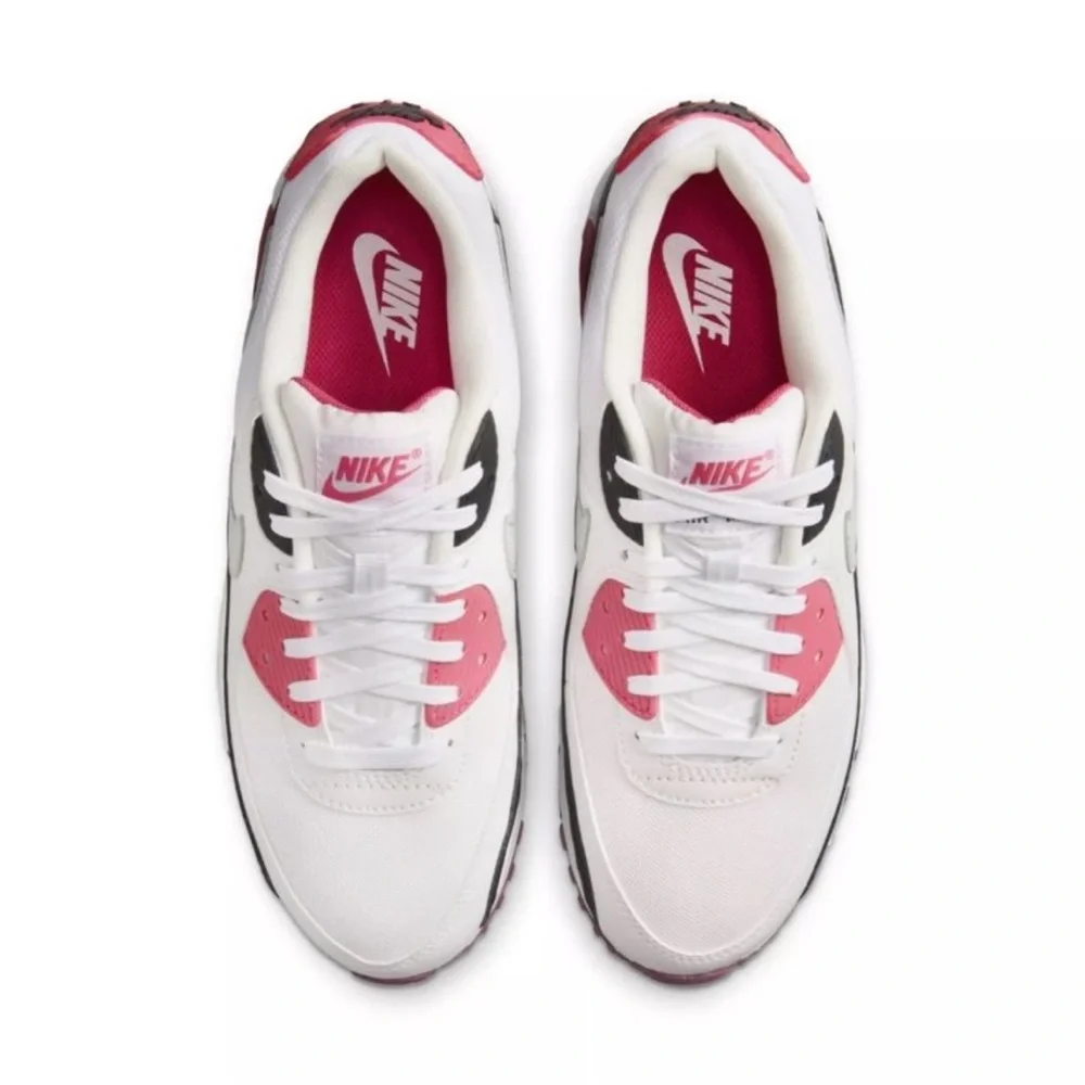 NIKE WMNS Air Max 90 White Aster Pink DH8010 105 - Sz 10/11 available - Picture 8 of 9